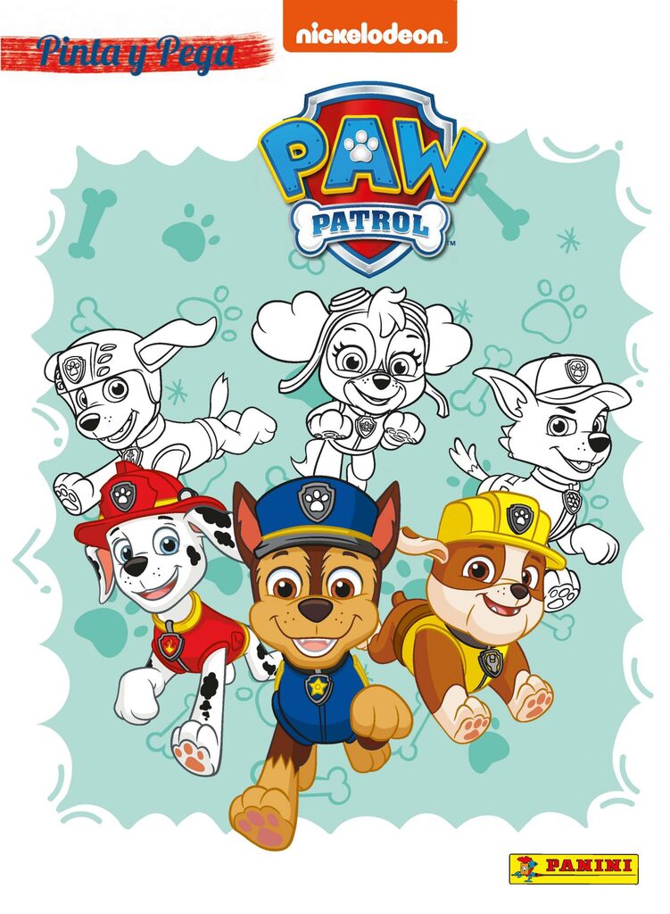 PINTA Y PEGA PAW PATROL