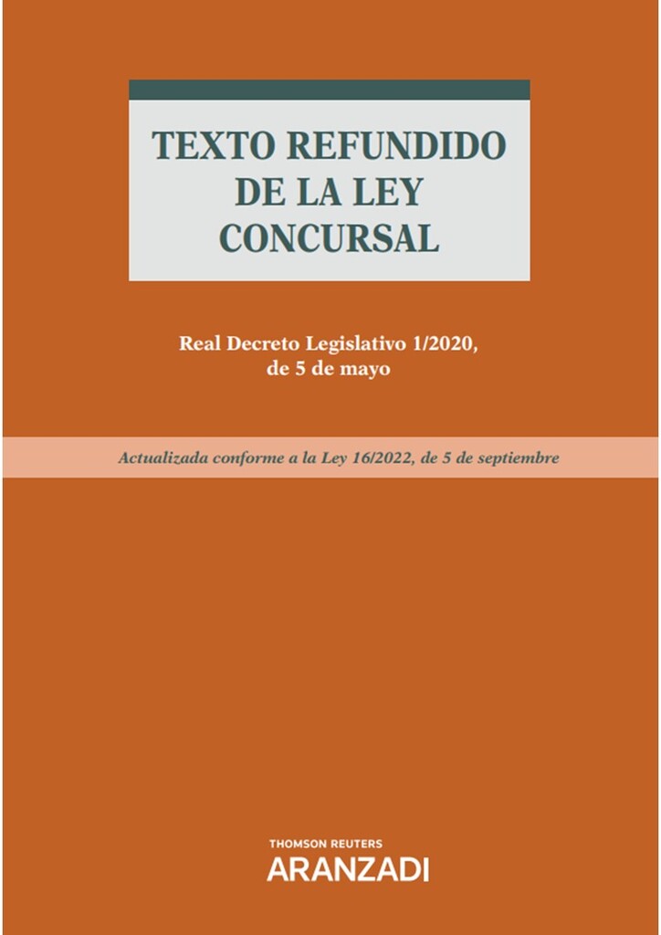 Texto refundido de la Ley Concursal (Papel + e-book)