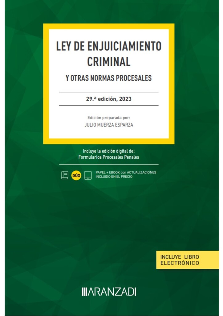 Ley de Enjuiciamiento Criminal (Papel + e-book)