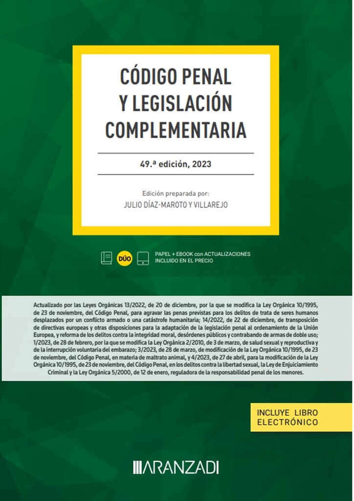 Código Penal y Legislación complementaria (Papel + e-book)