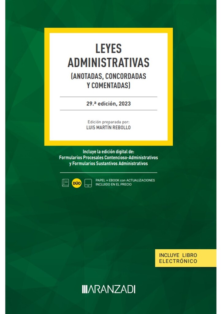 Leyes Administrativas (Papel + e-book) Leyes Administrativas (Papel + e-book)