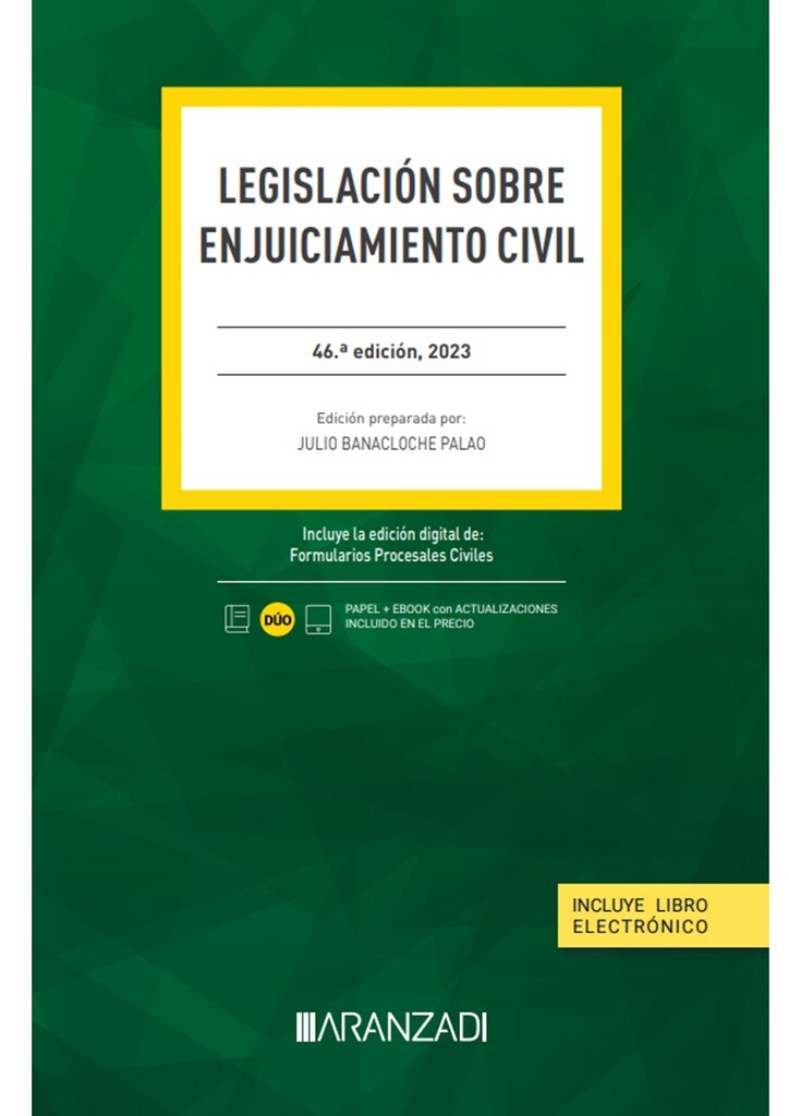 Legislación sobre Enjuiciamiento Civil (Papel + e-book)