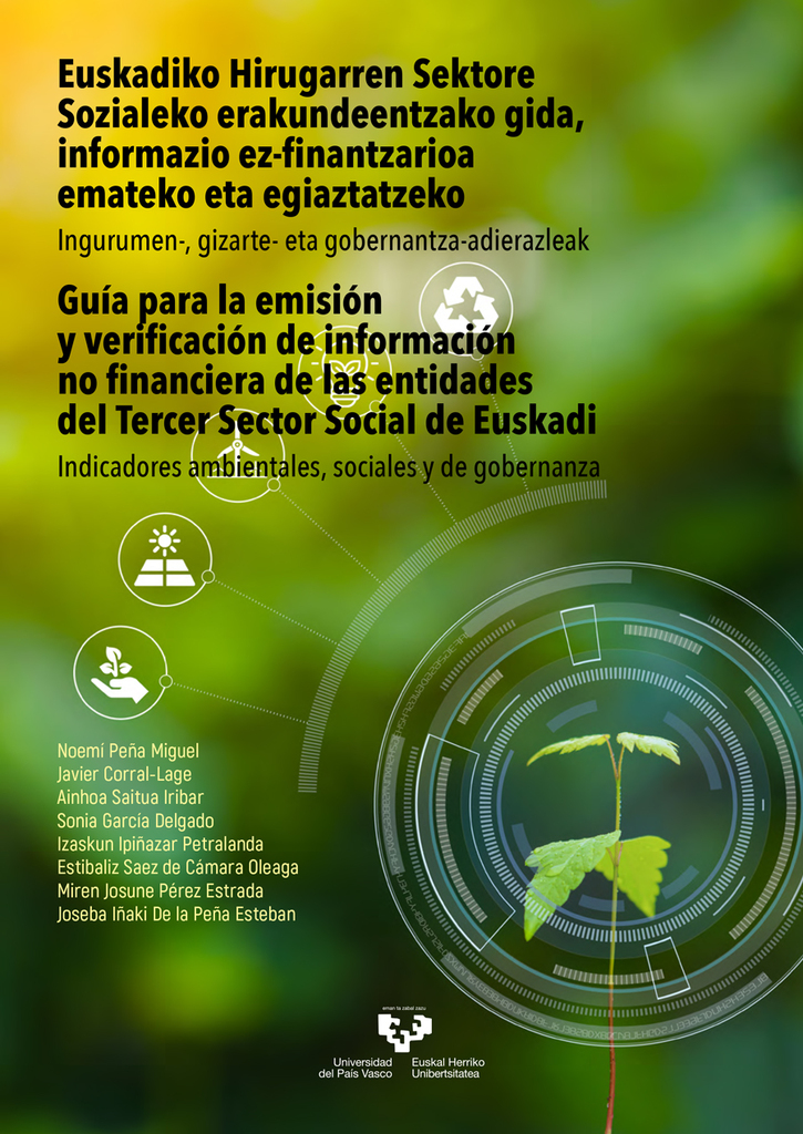Euskadiko Hirugarren Sektore Sozialeko erakundeentzako gida, informazio ez-finantzarioa emateko eta egiaztatzeko – Guía para la emisión y verificación de información no financiera de las entidades del Tercer Sector Social de Euskadi