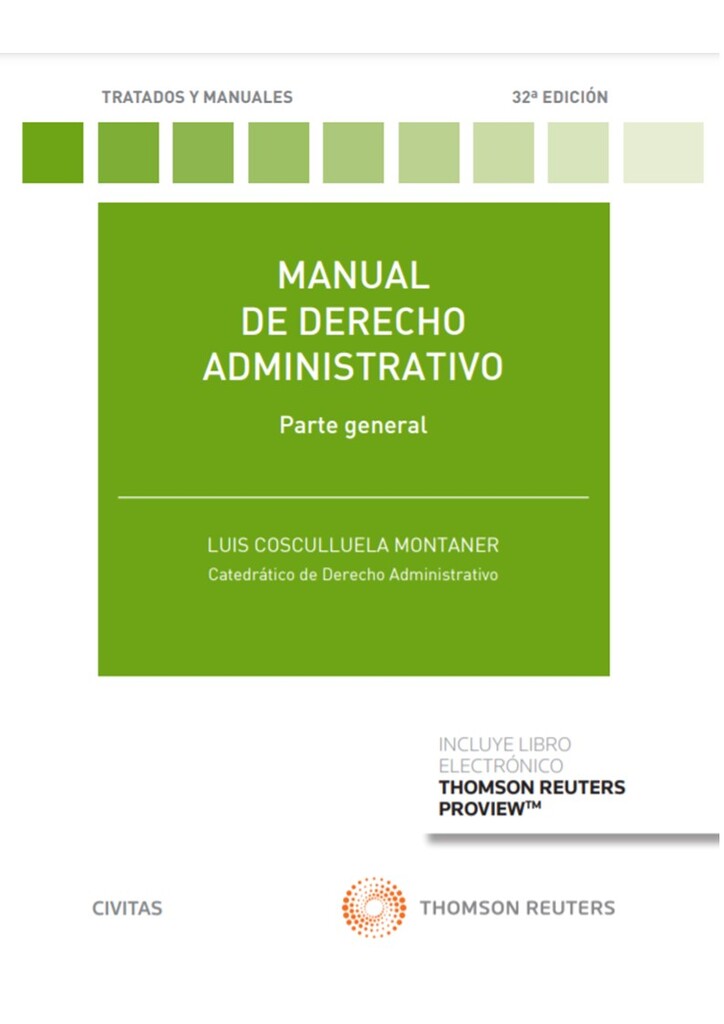 Manual de derecho administrativo. Parte general (Papel + e-book)