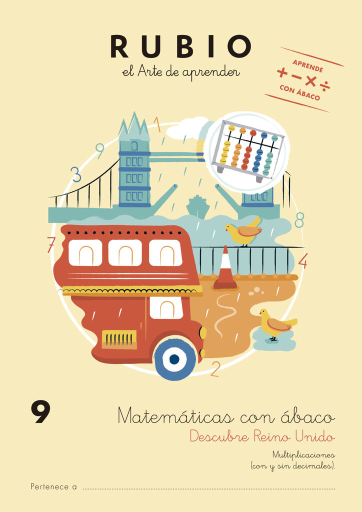 Matemáticas con ábaco 9. Descubre Reino Unido