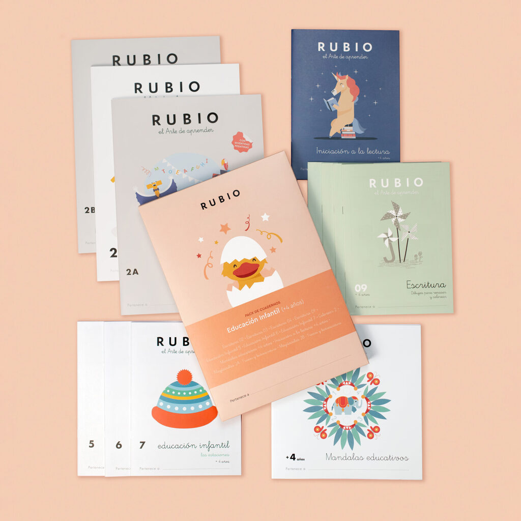 Pack de cuadernos Educación Infantil (+3 años)