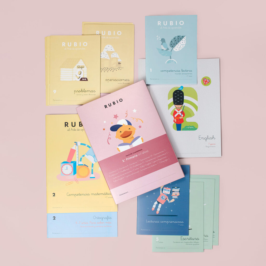 Pack de cuadernos 3.º de Primaria (+8 años)