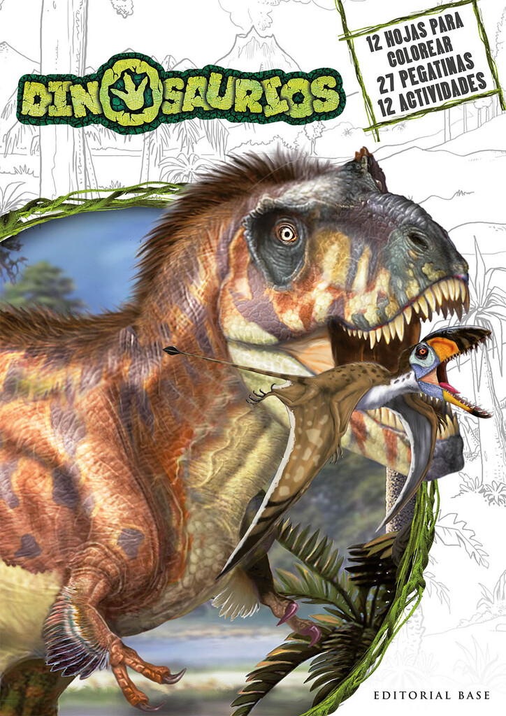 Dinosaurios - 16 actividades para resolver y colorear