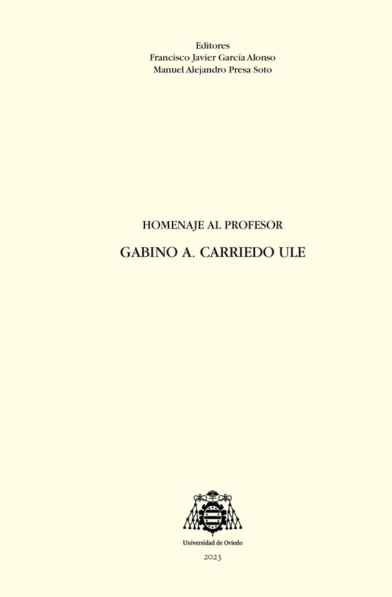 Homenaje al profesor Gabino A. Carriedo Ule