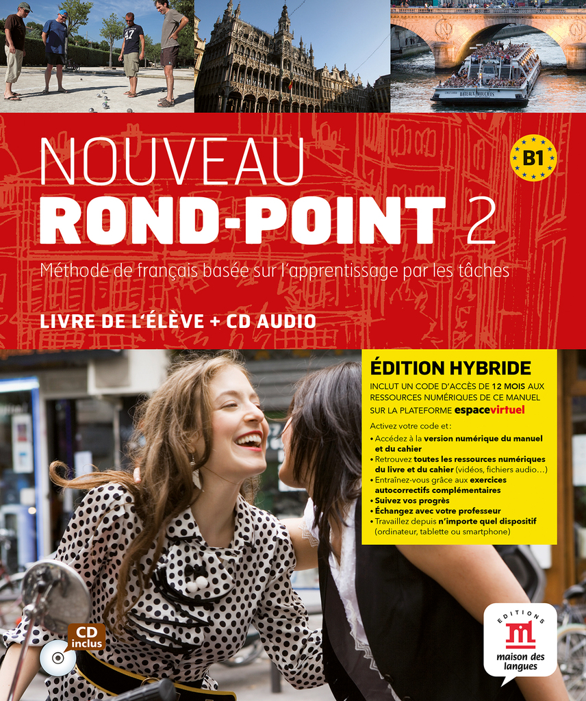 Nouveau Rond-Point 3 Éd. hybride L. élève + CD