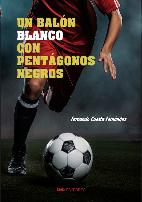 Un balón blanco con pentágonos negros