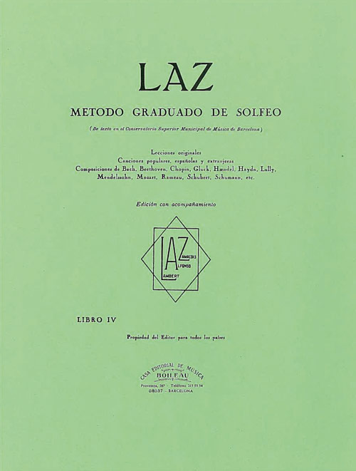 LAZ con acompañamiento - Libro V