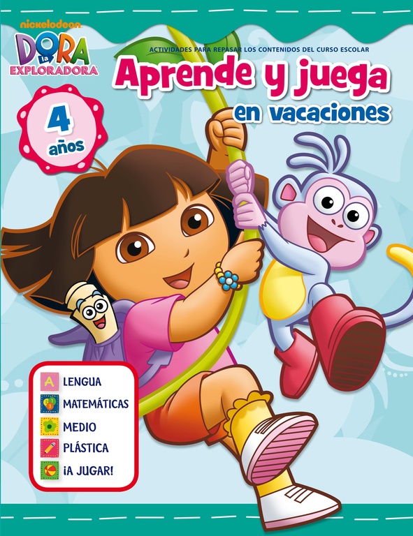 Juega y aprende en vacaciones con Dora. 4 años (Dora la exploradora)