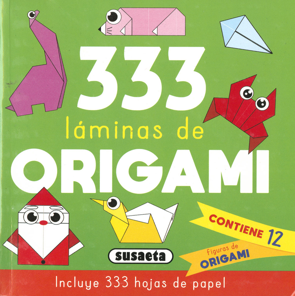 333 Láminas de origami azul