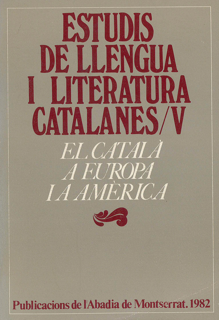 El català a Europa i Amèrica El català a Europa i Amèrica