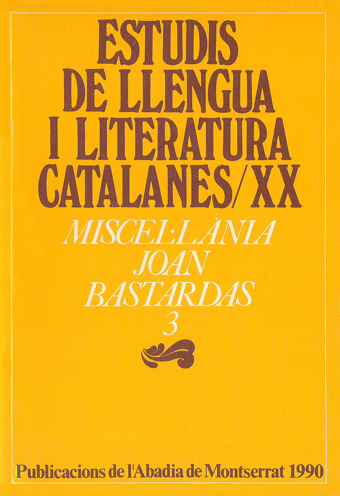 Miscel·lània Joan Bastardas, 2