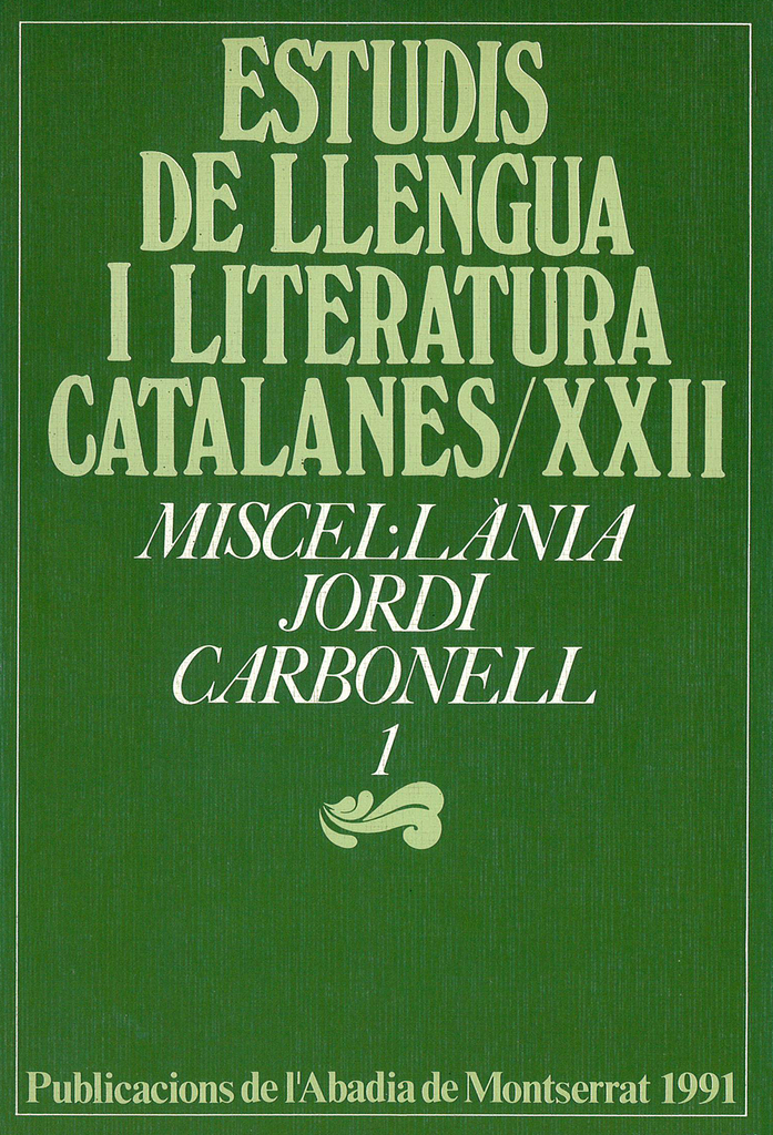 Miscel·lània Jordi Carbonell, 2