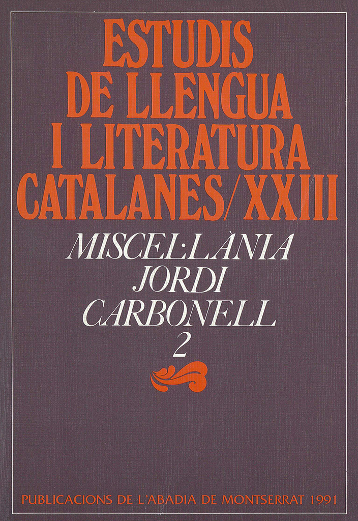 Miscel·lània Jordi Carbonell, 2
