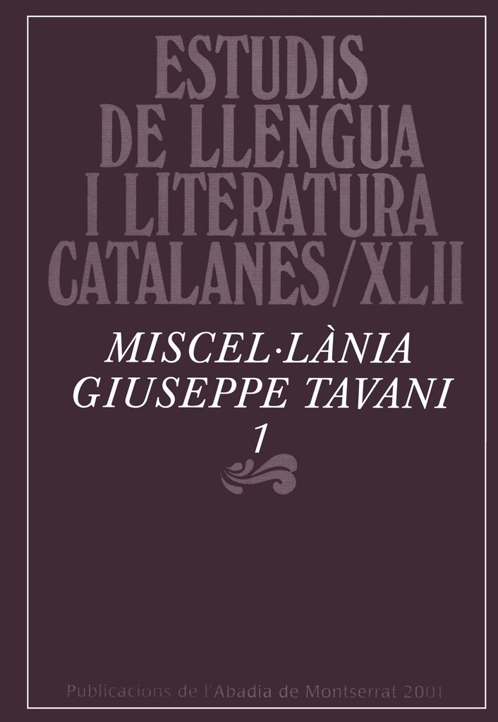 Miscel·lània Giuseppe Tavani, 2
