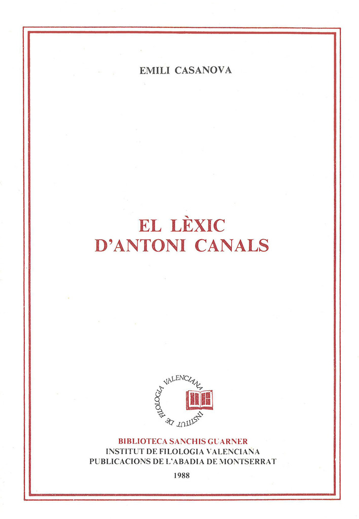 El lèxic d'Antoni Canals