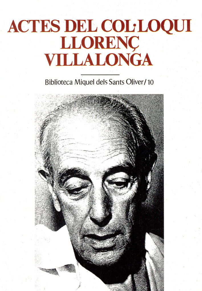 Actes del Col·loqui Llorenç Villalonga