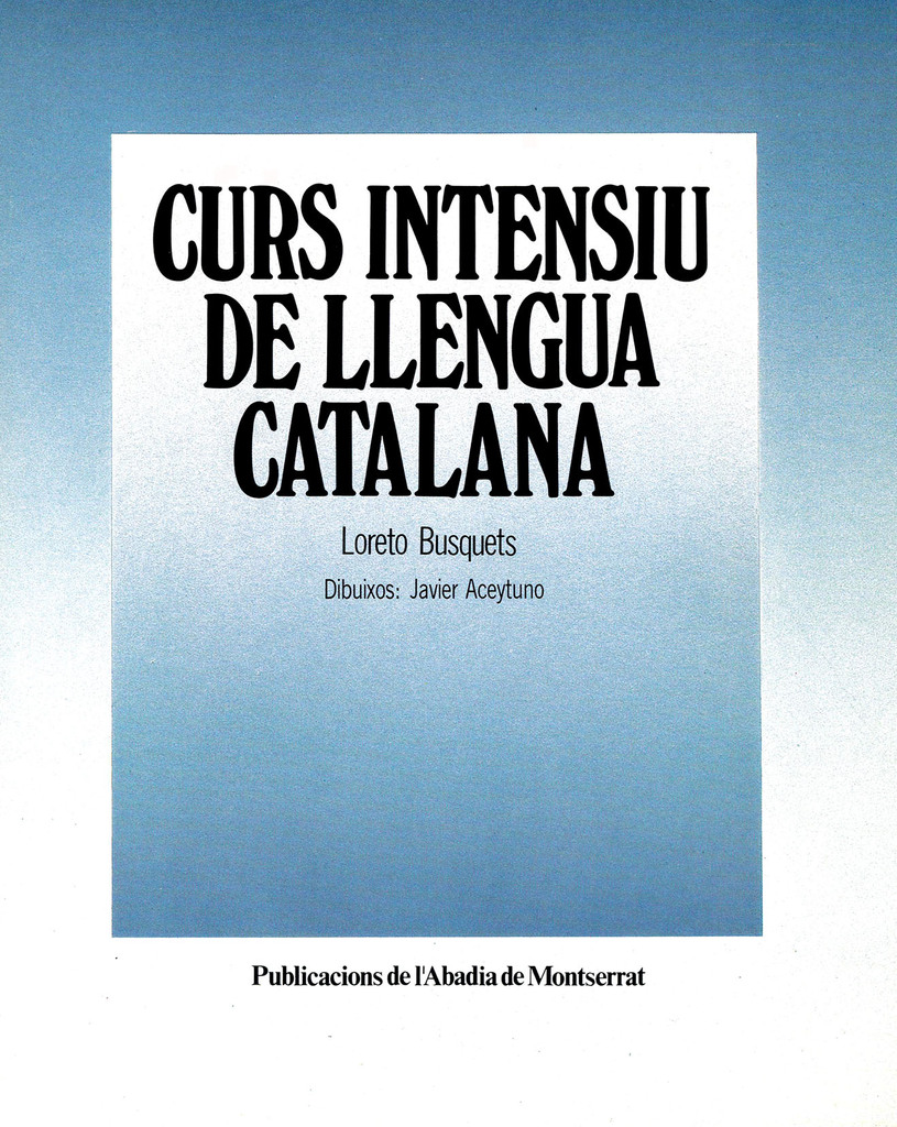 Curs intensiu de llengua catalana