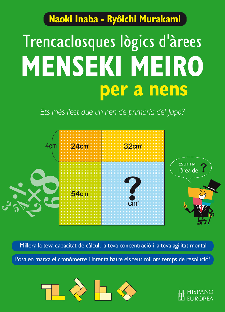 Trencaclosques lògics d´àrees. Menseki meiro per a nens