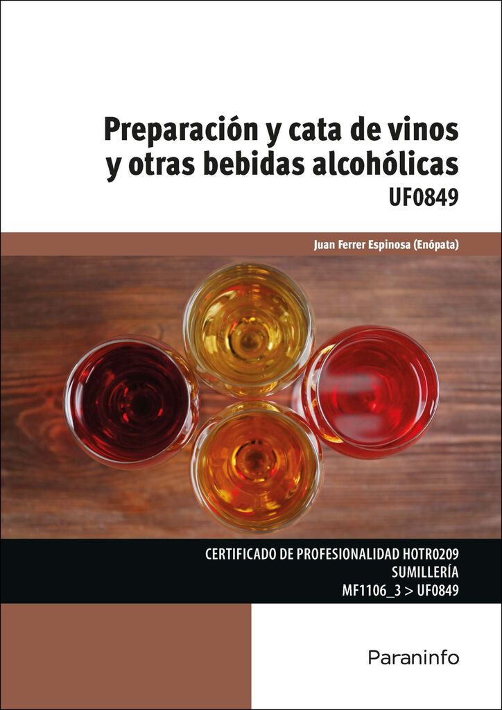 Preparación y cata de vinos y otras bebidas alcohólicas