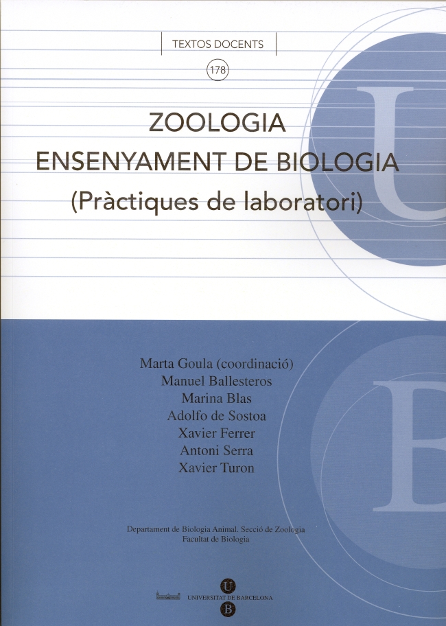 Zoologia. Ensenyament de Biologia (Pràctiques de laboratori)