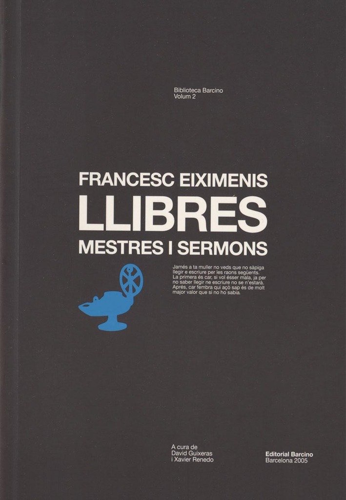 LLIBRES, MESTRES I SERMONS