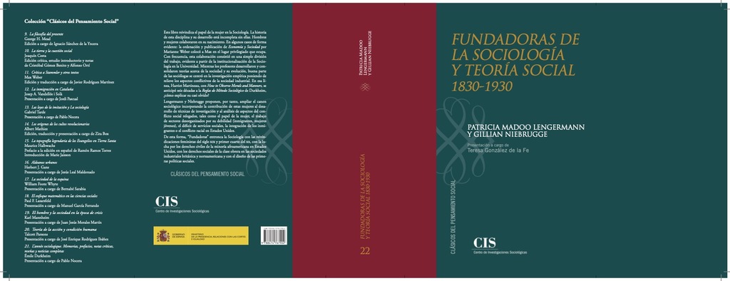 Fundadoras de la sociología y la teoría social 1830-1930
