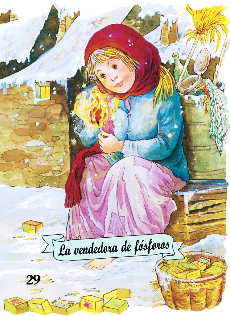 La vendedora de fósforos (letra de imprenta)