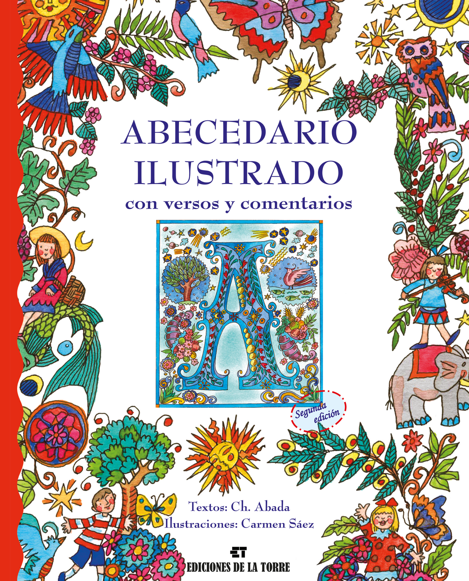 Abecedario ilustrado con versos y comentarios