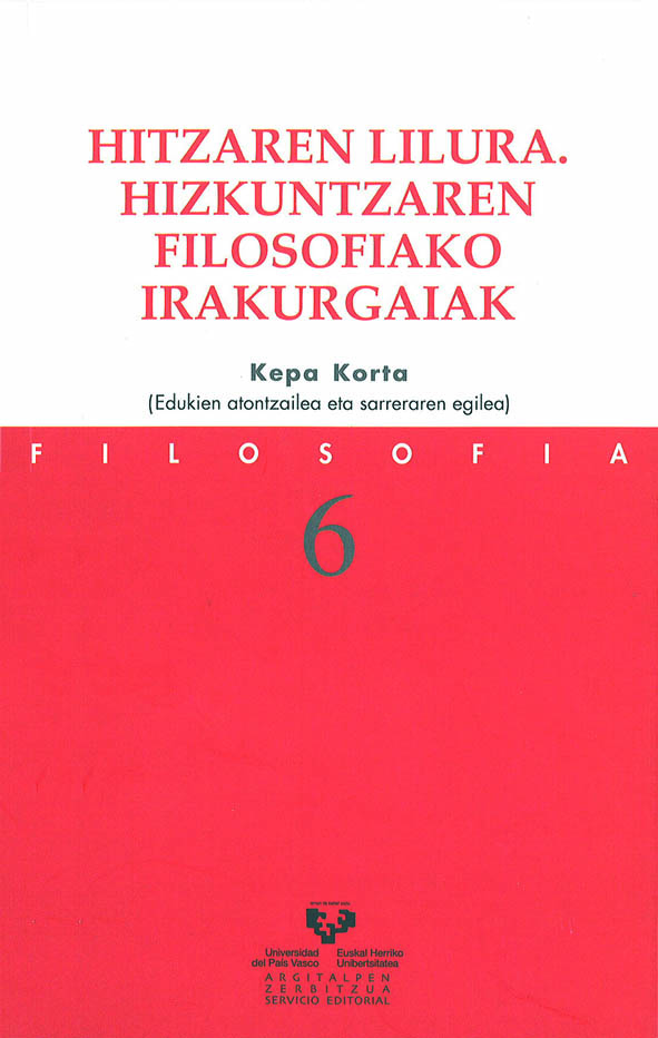 Hitzaren lilura. Hizkuntzaren filosofiako irakurgaiak