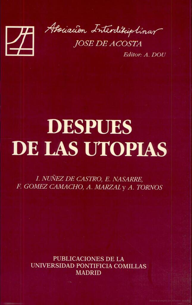 Después de las Utopías Después de las Utopías