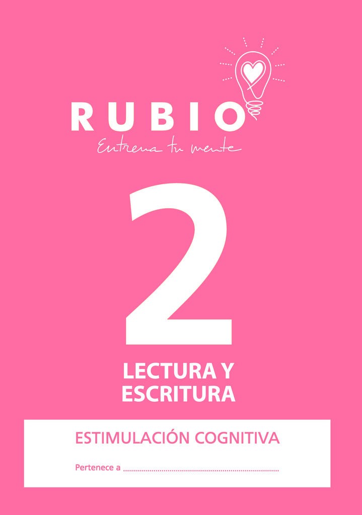 Estimulación cognitiva: lectura y escritura 2