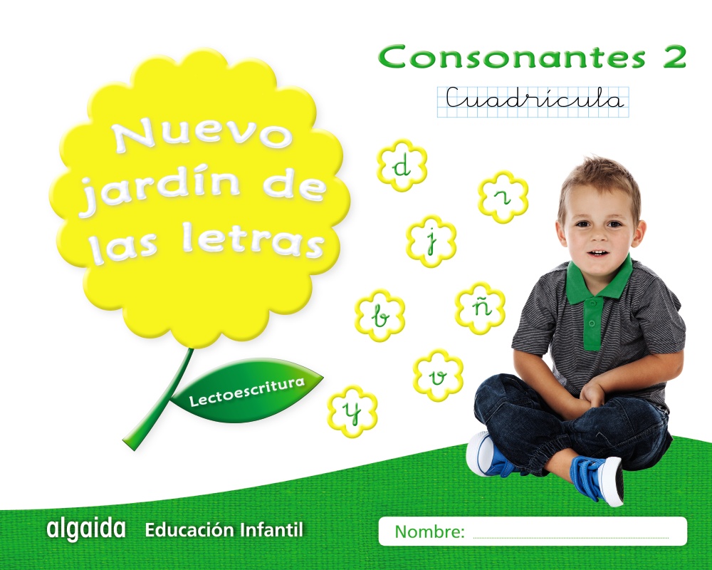 Nuevo jardín de las letras. Consonantes 2. Cuadrícula