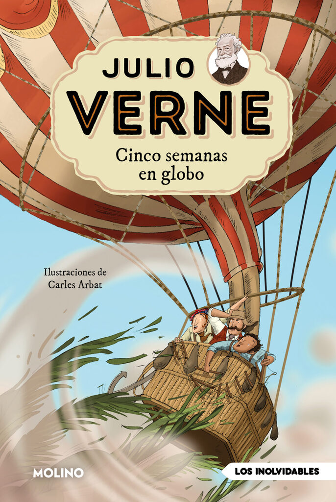 Julio Verne - Cinco semanas en globo (edición actualizada, ilustrada y adaptada)