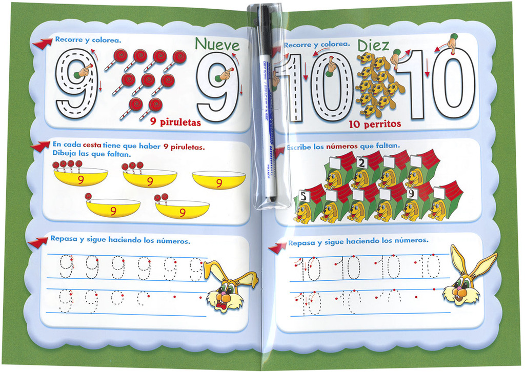 Escribo y borro los números y las letras Escribo y borro los números y las letras