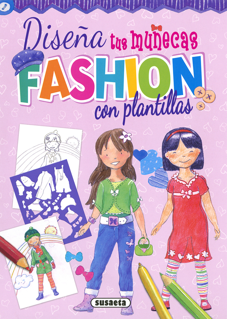 Muñecas fashion con pegatinas para colorear