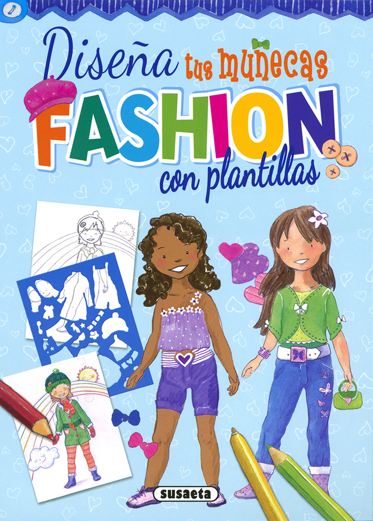 Diseña tus muñecas fashion con  plantillas