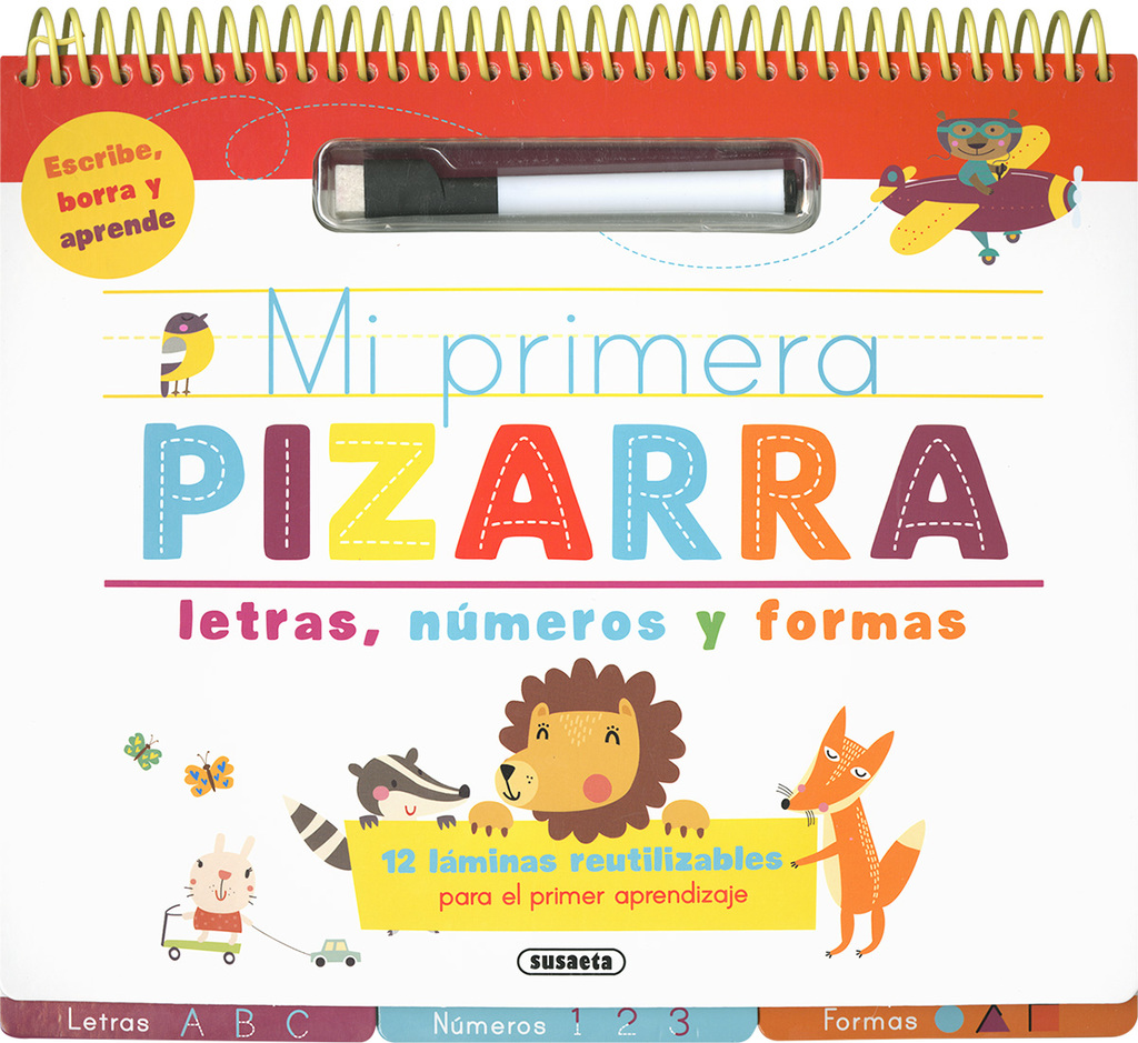 Mi primera pizarra de letras, números y formas