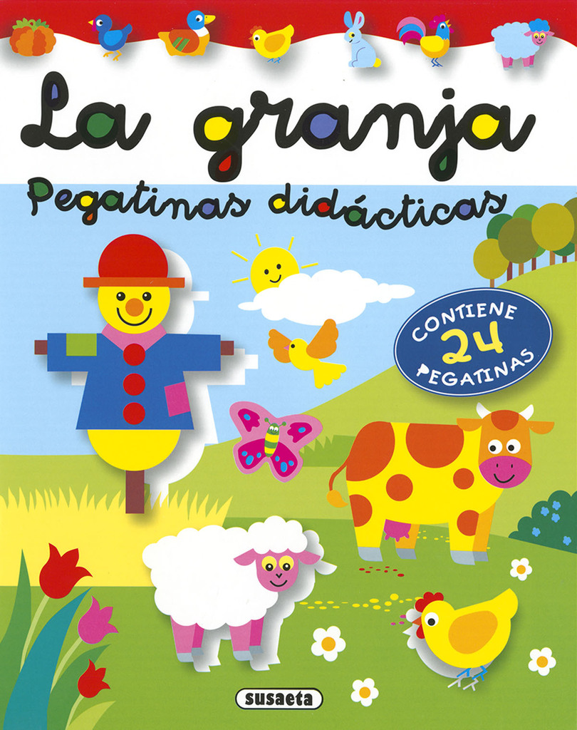 Los colores pegatinas didácticas