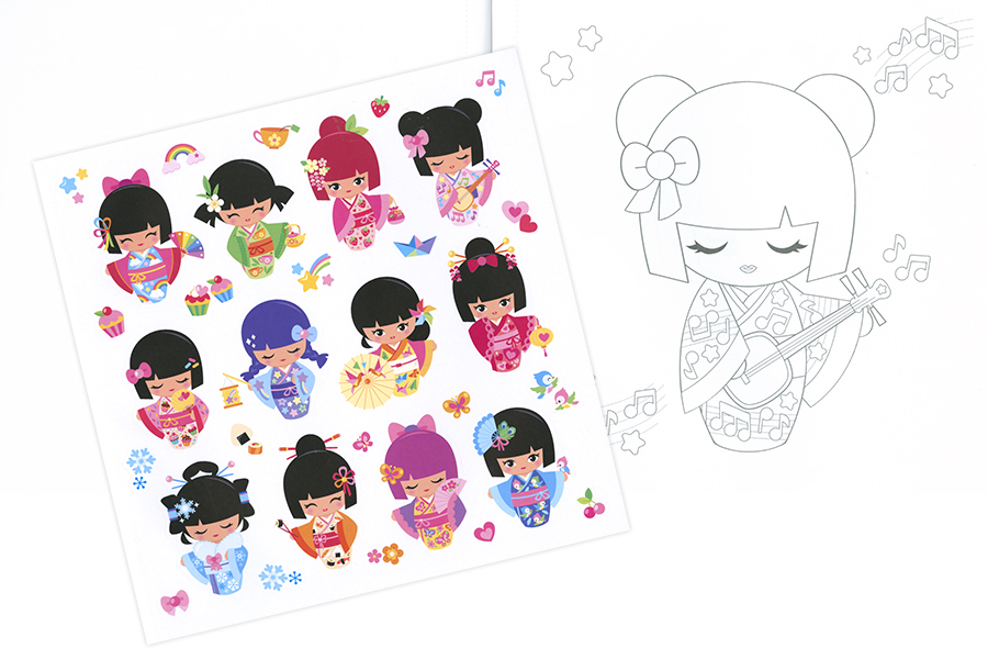 Muñecas para colorear (2 títulos) Muñecas para colorear (2 títulos)
