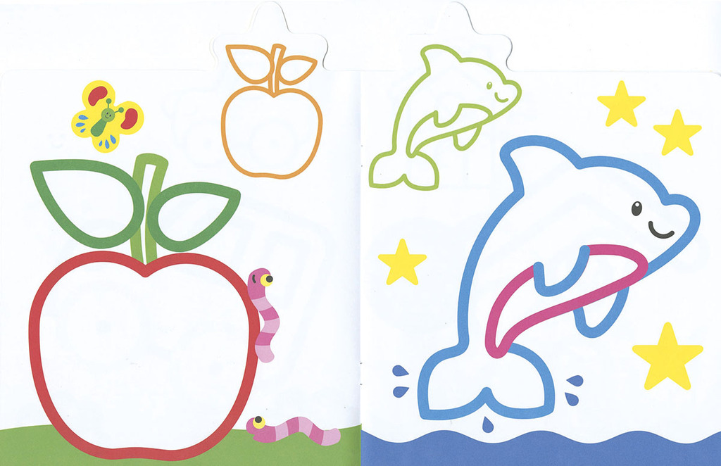 Colour and stick 2-3 years old Colour and stick 2-3 years old