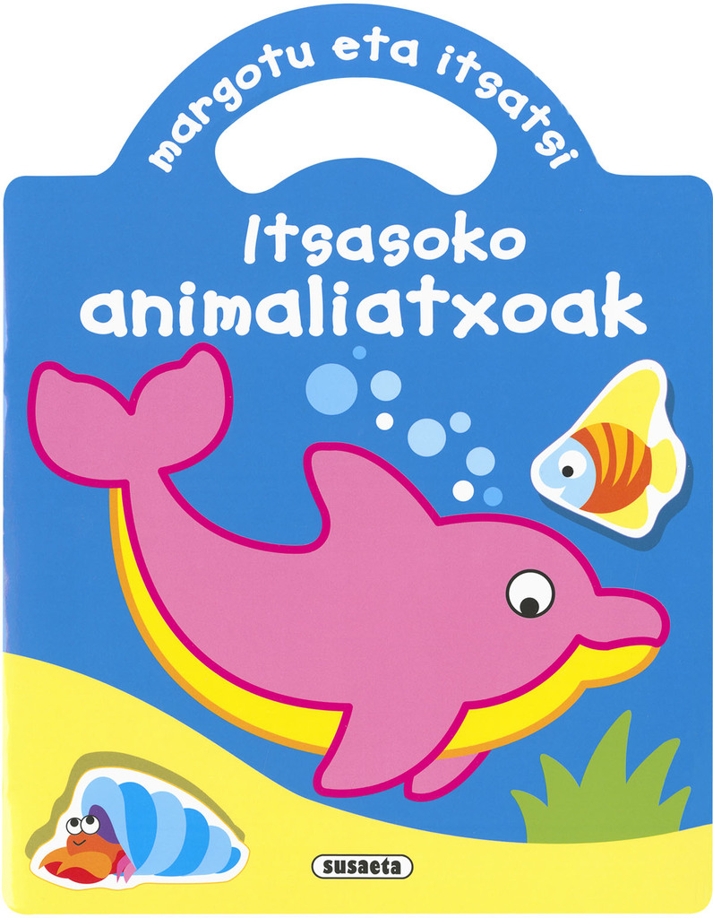 Pinta y pega los animalitos del mar