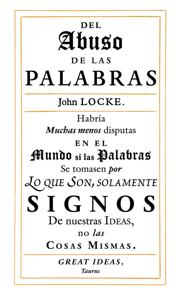 Del abuso de las palabras (Serie Great Ideas 35)