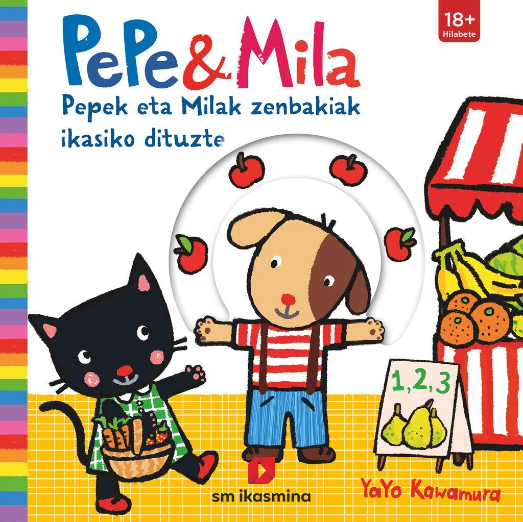 Pepek eta Milak zenbakiak ikasiko dituzte