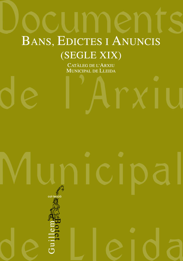 Bans, Edictes i Anuncis (Segle XIX)