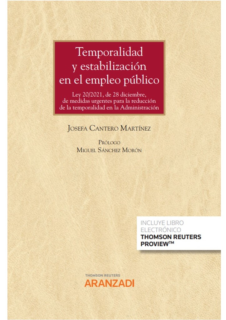 Temporalidad y estabilización en el  Empleo Público (Papel + e-book)